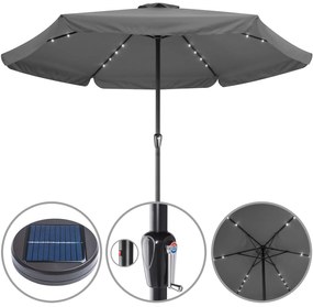 Kingsleeve® LED-es napernyő Athens Ø330cm - antracit