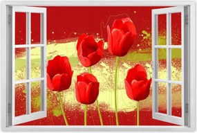 Poszterek 90x60 Piros pipacs