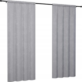 Velúr Függöny 140x240 Szürke Sima Velúr Függöny Nappaliba Matt