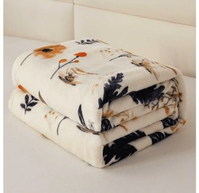 Mikroplüss pléd PAPAVA, krémszínű Méret: 200 x 220 cm