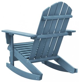 kék tömör fenyőfa kerti Adirondack hintaszék