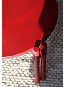 Piros borovi fenyő kerek dohányzóasztal ø 60 cm Sticks – Karup Design