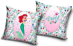 Disney Hercegnők Ariel Flower párnahuzat 40x40 cm Velúr