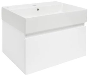 SAT B-WAY Fürdőszobaszekrény mosdóval 59x30x45 cm fehér fényes BWAY60WU2