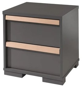 Sötétszürke gyerek éjjeliszekrény London – Vipack