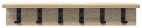 Fali Kabáthorog sonoma tölgy 60 x 10.5 x 10.5 cm Faanyag
