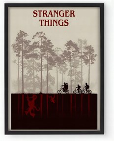 Keretezett poszter Stranger Things sorozat 20x30 cm Ajándék ötlet