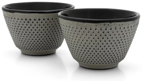 Szürke öntöttvas csésze szett 2 db-os 100 ml Jang – Bredemeijer