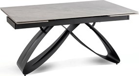 Luigi kerámia kihúzható asztal 160–240 cm, szürke márvány/fekete színben