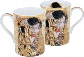 Gustav Klimt Bögre Csók világos háttérrel 350ml