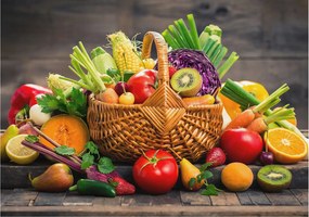 Fotótapéta Flizelin Dekoratív az irodába Gyümölcsös gazdagság 312x219 Ragasztó