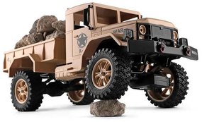 Nagy WLToys Full Finomvezérlésű 1:12 Dodge Military Truck Pakolható M35 2.4GHz 4WD Katonai Teherautó Modell 1.2Kg Teherbírás 15km/h
