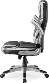 Forgószék fekete színben, műbőr kárpittal. LIVERPOOL