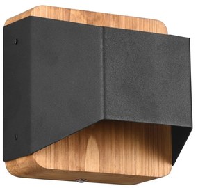 Matt fekete LED dimmelhető fali lámpa Arino – Trio