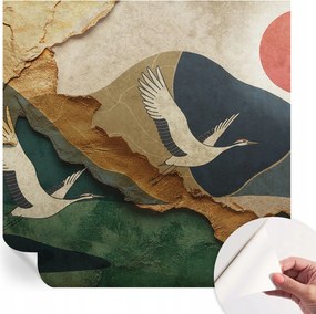 Design fali fotótapéta öntapadós keleti darvak 250x250 cm