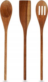 Fa Konyhai Eszköz Készlet Konyhai Lapát Kanál Villa 3 Db-os