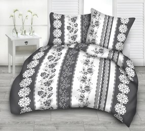 Ornamentum szürke pamut ágynemű DeLuxe Ágynemű mérete: 140x200 cm, A csomag tartalma: Készletcsomagolás