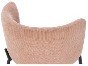 Barackszínű kárpitozott étkezőfotel szett 2 db-os Ginny – MOME