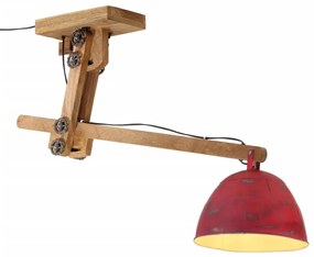 kopott piros mennyezeti lámpa 25 W 105x30x65-108 cm E27