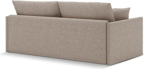 Világosbarna zsenília kinyitható kanapé 209 cm Shannon – Cosmopolitan Design