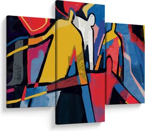 Kép - A férfiak absztrakciója (90x60 cm)