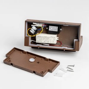 Redo 90588 -LED kültéri lámpatest érzékelővel FLIP LED/20W/230V 3000K IP54 barna