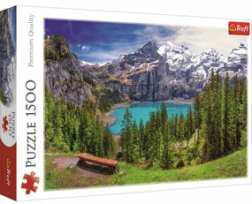 Trefl Puzzle Oeschinen tó, Alpok 1500 darab