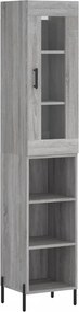 vidaXL szürke sonoma szerelt fa magasszekrény 34,5 x 34 x 180 cm