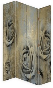 Gario Paraván Vintage rózsák Méret: 145 x 170 cm, Kivitelezés: Forgó paraván 360°
