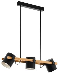 Eglo 43517 - HORNWOOD kábeles függeszték 3xE27/60W/230V