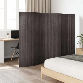 vidaXL szürke bambusz paraván szélessége 250 cm magassága 165 cm