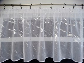 Mg függöny Karnis bambusz Fehér Ezüst márvány 280x70cm