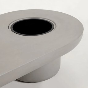 Taimi kerti beton dohányzóasztal, 140 x 60 cm - Kave Home