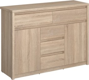 Komód, DTD laminált, tölgy sonoma, NORTY TYP 10