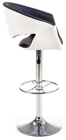 Bárszék 115x60 cm fehér/fekete/króm