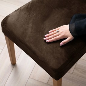 Barna gumis szék huzat szett 4 db-os 48 cm Sento – Restilo