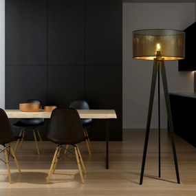 Emibig modern skandináv állólámpa aston fekete arany emi1148/lp1