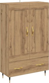 vidaXL Magasfiú fiókkal Artisan tölgy 69,5 x 31 x 115 cm Faanyag
