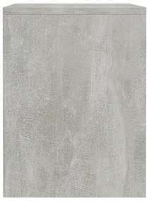 2 db betonszürke szerelt fa éjjeliszekrény 40 x 30 x 40 cm