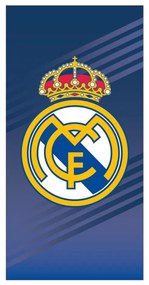Real Madrid Crown Blue fürdőlepedő, strand törölköző 70x140cm (Fast Dry)