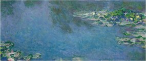 Kép - Claude Monet, Water Lilies, reprodukciók (120x50 cm)
