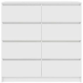 fehér szerelt fa tálalóasztal 100x35x99 cm