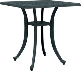 vidaXL zöld öntött alumínium kerti asztal 53 x 53 x 53 cm