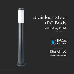 Kültéri lámpa 1xE27/60W/230V IP44 80cm fekete