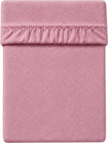 MOLTON fleece gumis lepedő rózsaszín 180 x 200 cm
