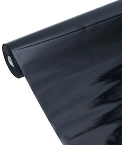 matt fekete PVC statikus ablakfólia 90 x 500 cm