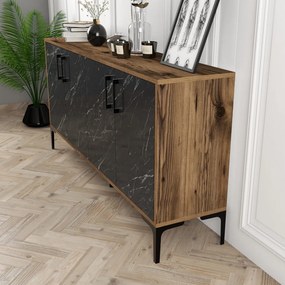Kiev 160 - Walnut, Black Marble