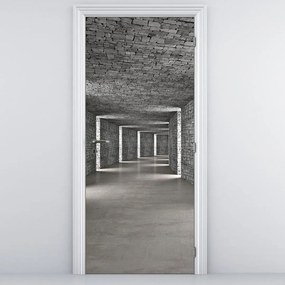 Fotótapéta ajtóra - Kő alagút (95x205cm)