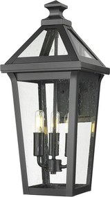 COSMOLIGHT W03616BK ZURICH Klasszikus Kültéri Fali Lámpa Fekete E14 IP23