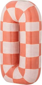 Lazacszínű-krémszínű kerámia kézzel festett váza (magasság 32 cm) Mae – Bloomingville